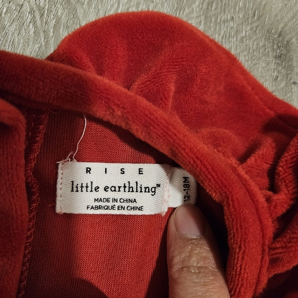 ❤️SOLD❤️RISE LITTLE EARTHLING Baby Girl's Party Velvet Dress - Picture 2 of 7